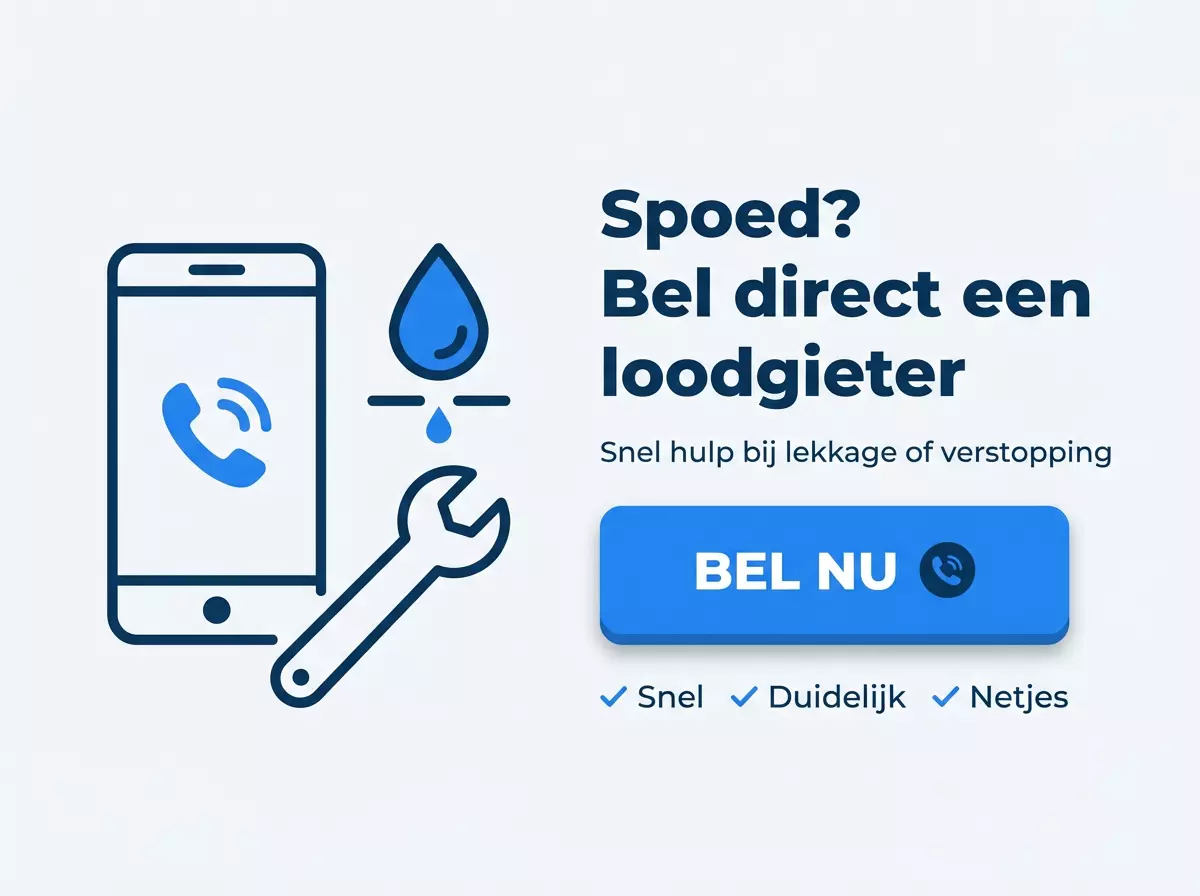 Spoed? Bel direct voor een loodgieter
